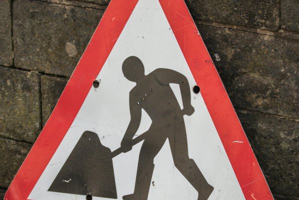 Image of a roadworks sign